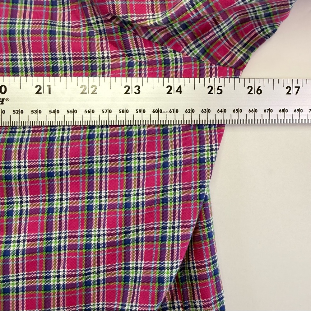Ralph Lauren Mens XL Pink Plaid Long Sleeve Pony Button Casual Dress Shirt - Picture 7 of 15